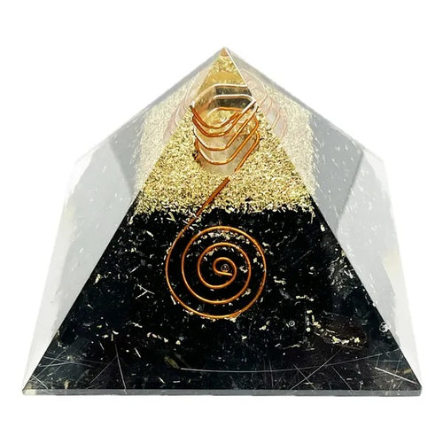 Black Tourmaline Orgonite Pyramid Energy Healing For Spiritual Healing