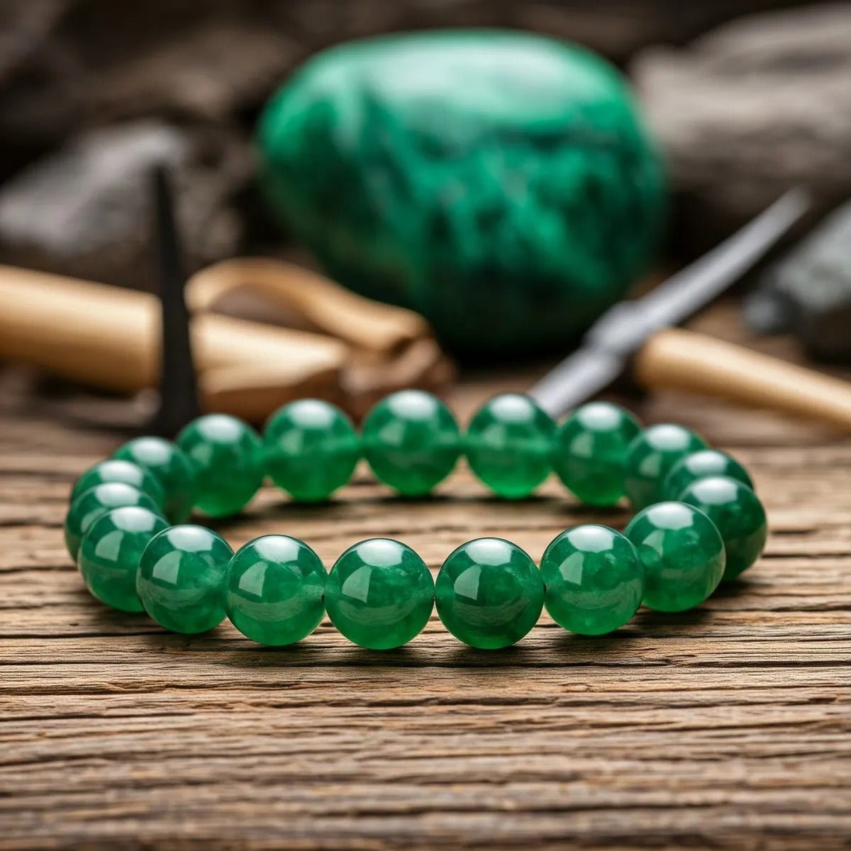 Green Jade Bracelet Elegant & High Quality Jewelry For Unisex